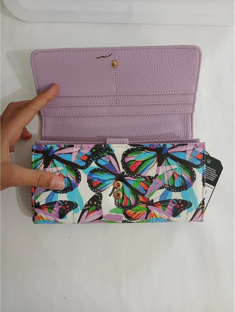 WOMEN'S JULIA BUXTON COLORFUL BUTTERFLY WALLET